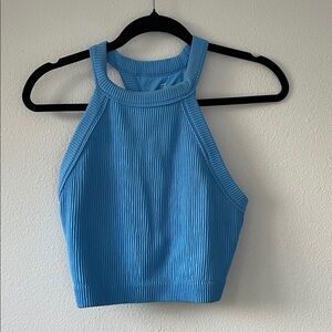 Aerie Sky Blue Ribbed Tank Top